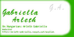 gabriella arleth business card